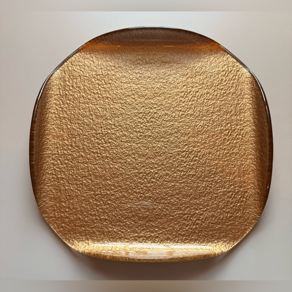 Vintage Partylite Rustic Gold Candle Tray P8660